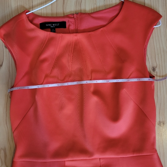 Nine West Peplum Sheath Line Dress 🧡 - Picture 2 of 10